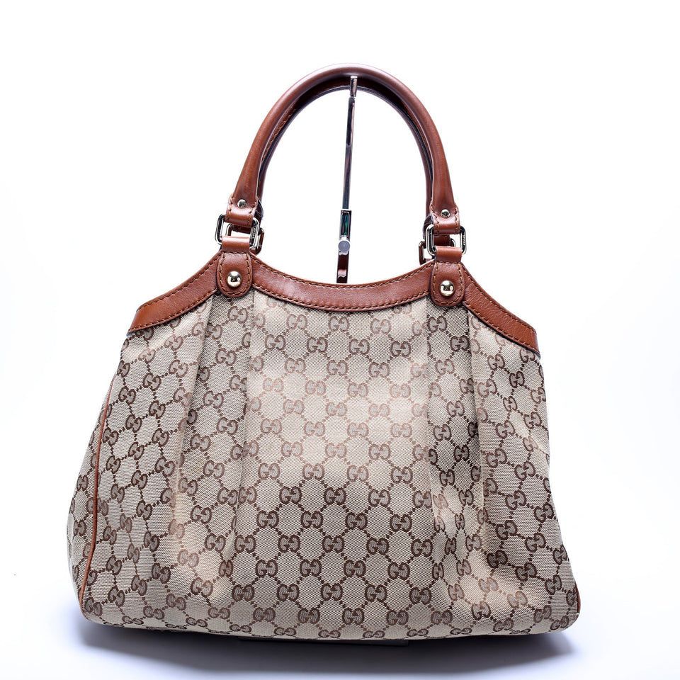 Gucci 211944 Sukey GG Canvas Medium Bag