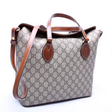 Gucci 429147 GG Canvas Fold Over Tote Bag