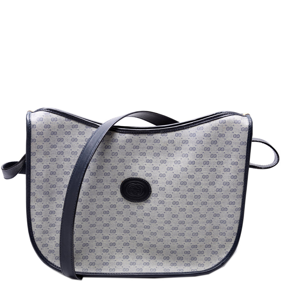 Gucci 001-113 Micro GG Coated Canvas Hobo Vintage Bag