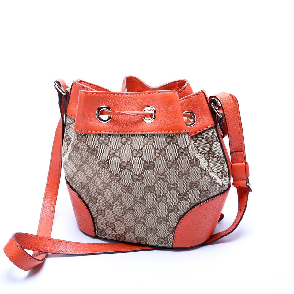 Gucci 388704 GG Canvas Bucket Bag
