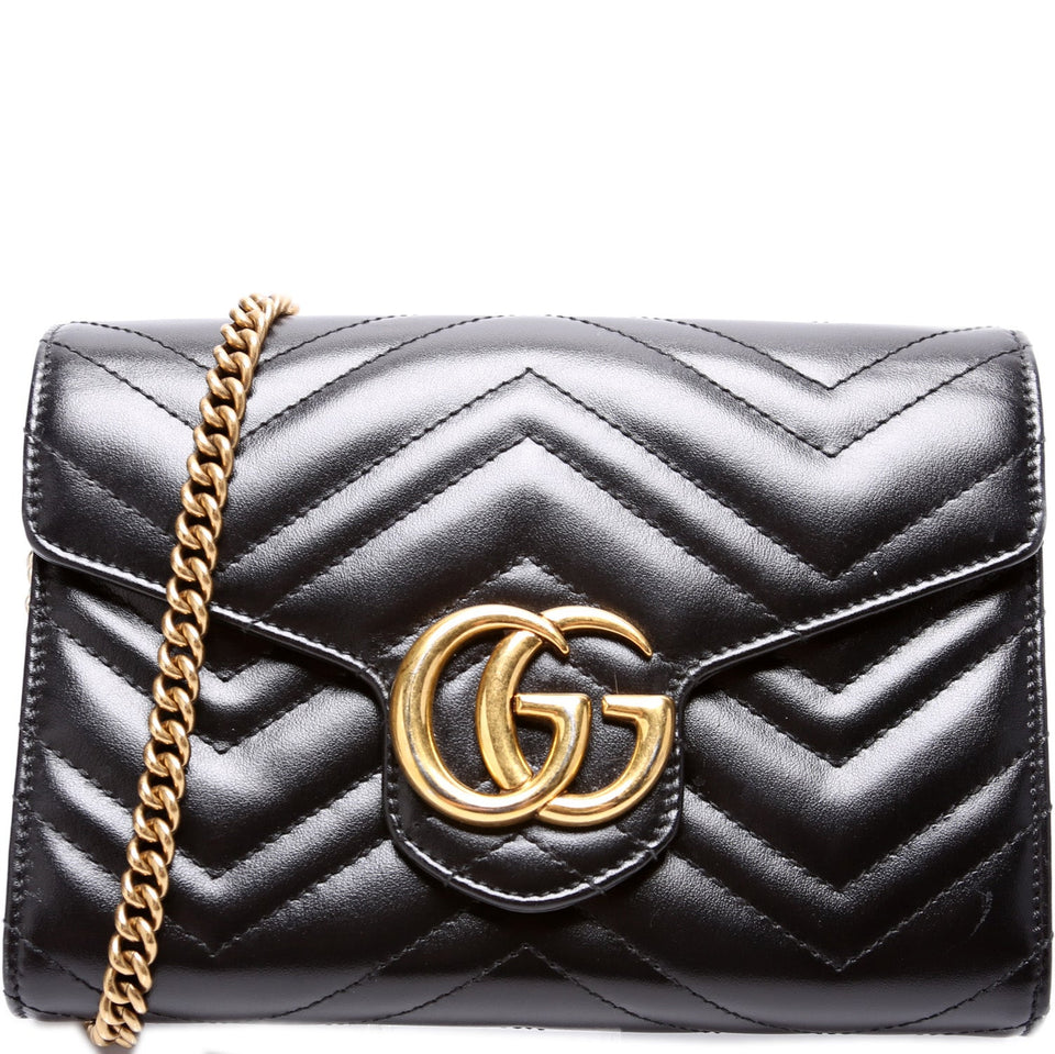 Gucci 474575 Marmont Chain Wallet Bag