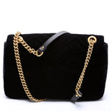 Gucci 443496 Marmont Velvet Shoulder Medium Bag