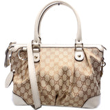 Gucci 247902 GG Canvas Sukey Satchel Bag