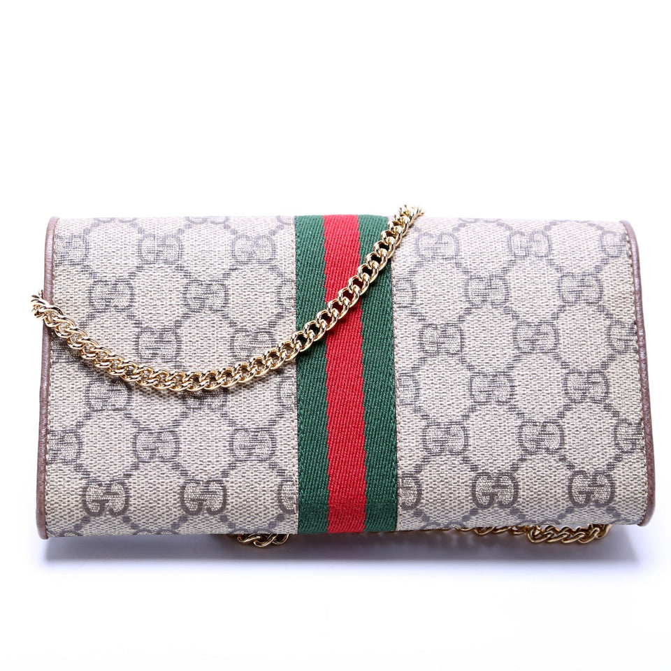 Gucci 546592 Ophidia GG Supreme Chain Wallet Bag