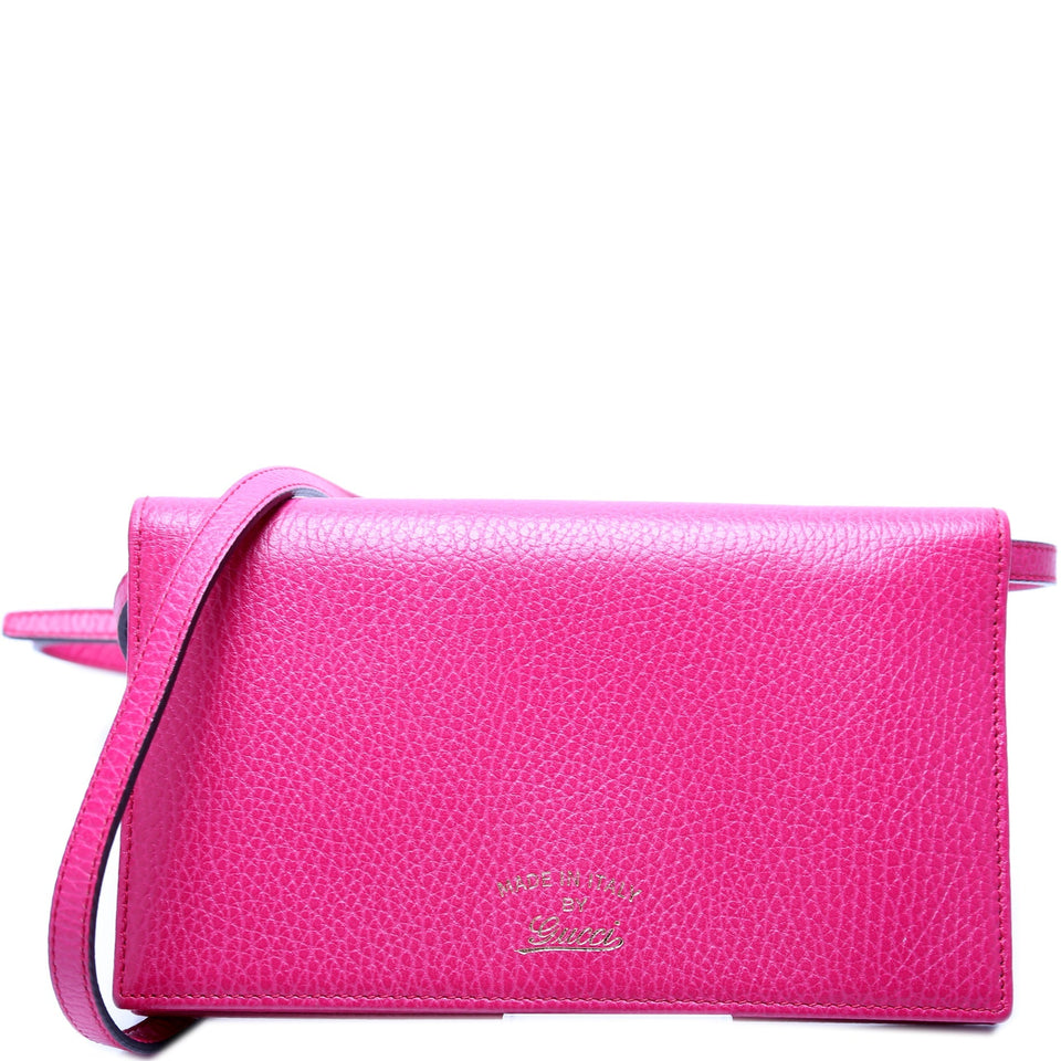 Gucci 368231 Swing Leather Strap Wallet Bag