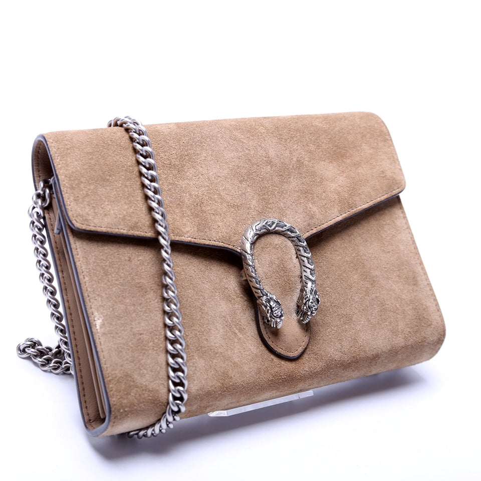 Gucci 401231 Dionysus Mini Wallet Suede Bag