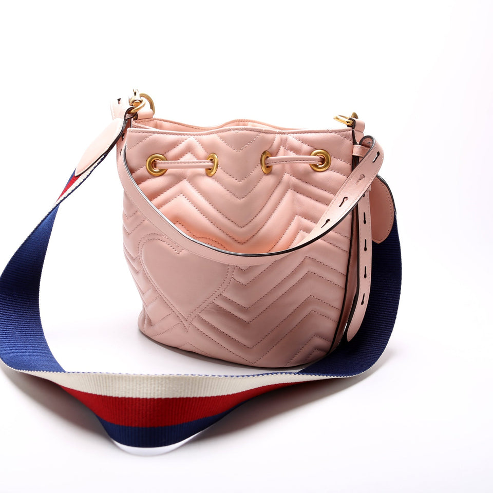 Gucci 476674 GG Marmont Bucket Bag