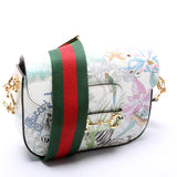 Gucci White Tiger 1955 Horsebit Mini Bag