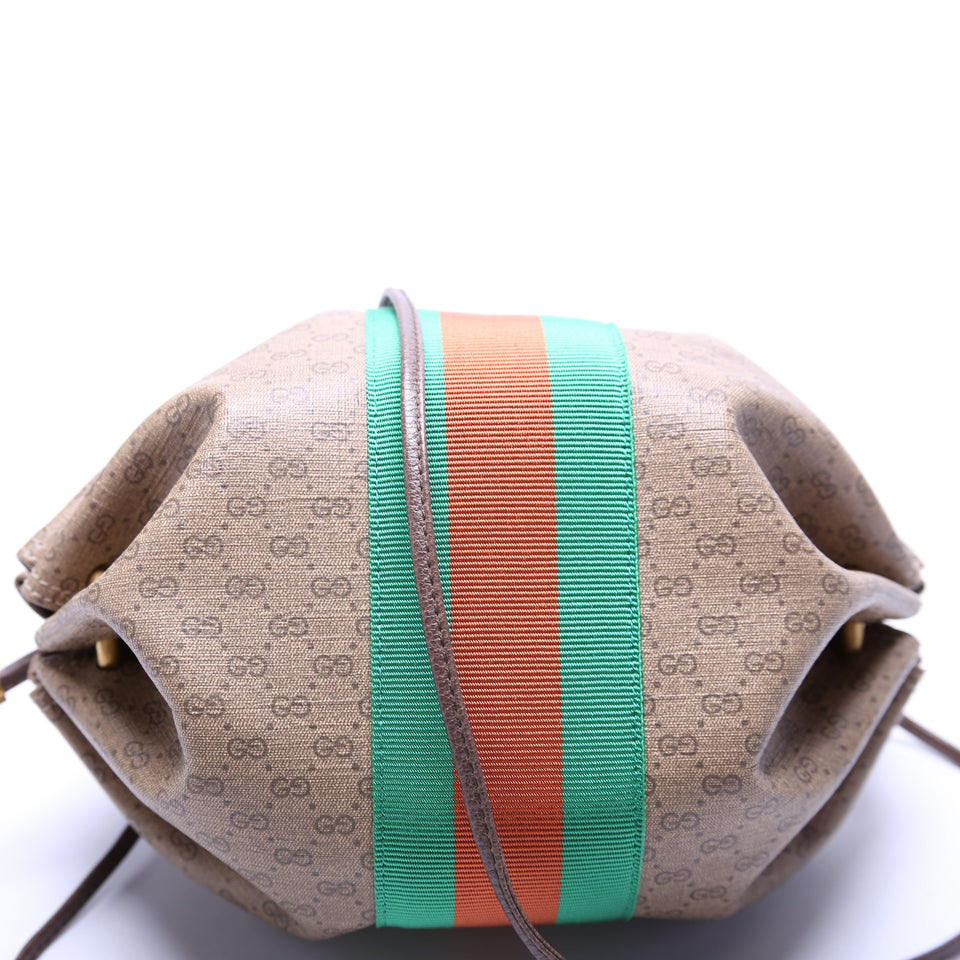 Gucci 564582 GG Supreme New Candy Butterfly Web Crossbody Bag