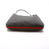 Gucci 01233 Canvas Web Clasp Hobo Bag