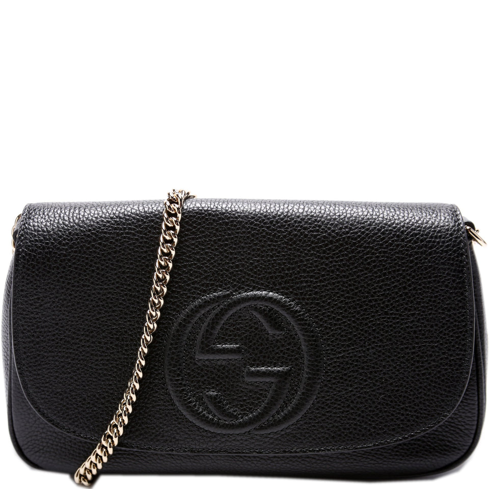 Gucci 536224 Soho Chain Tassel Flap Bag