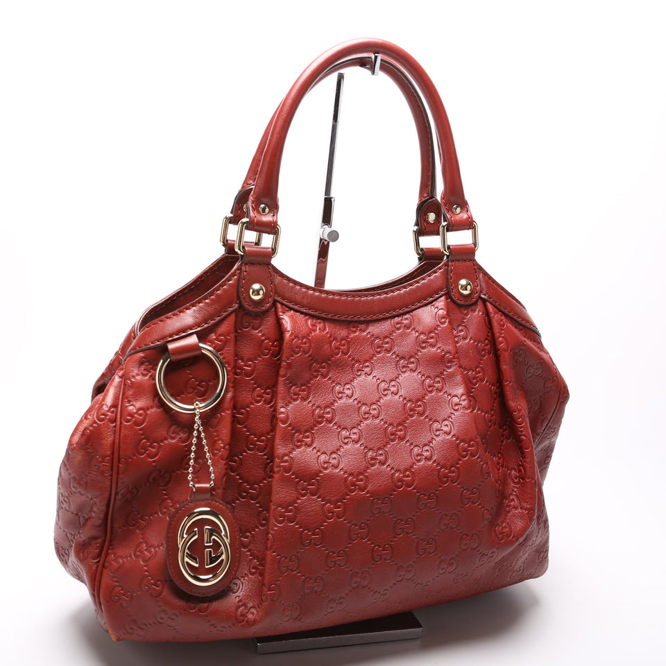 Gucci 211944 Sukey GG Leather Medium Bag