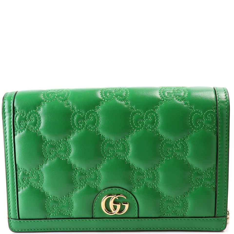 Gucci 723787 GG Matelasse Chain Wallet Bag