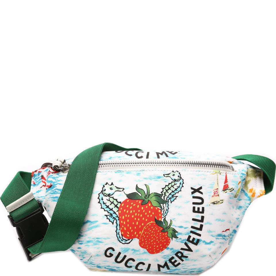 Gucci 502095 GG Supreme Strawberry Belt Bag