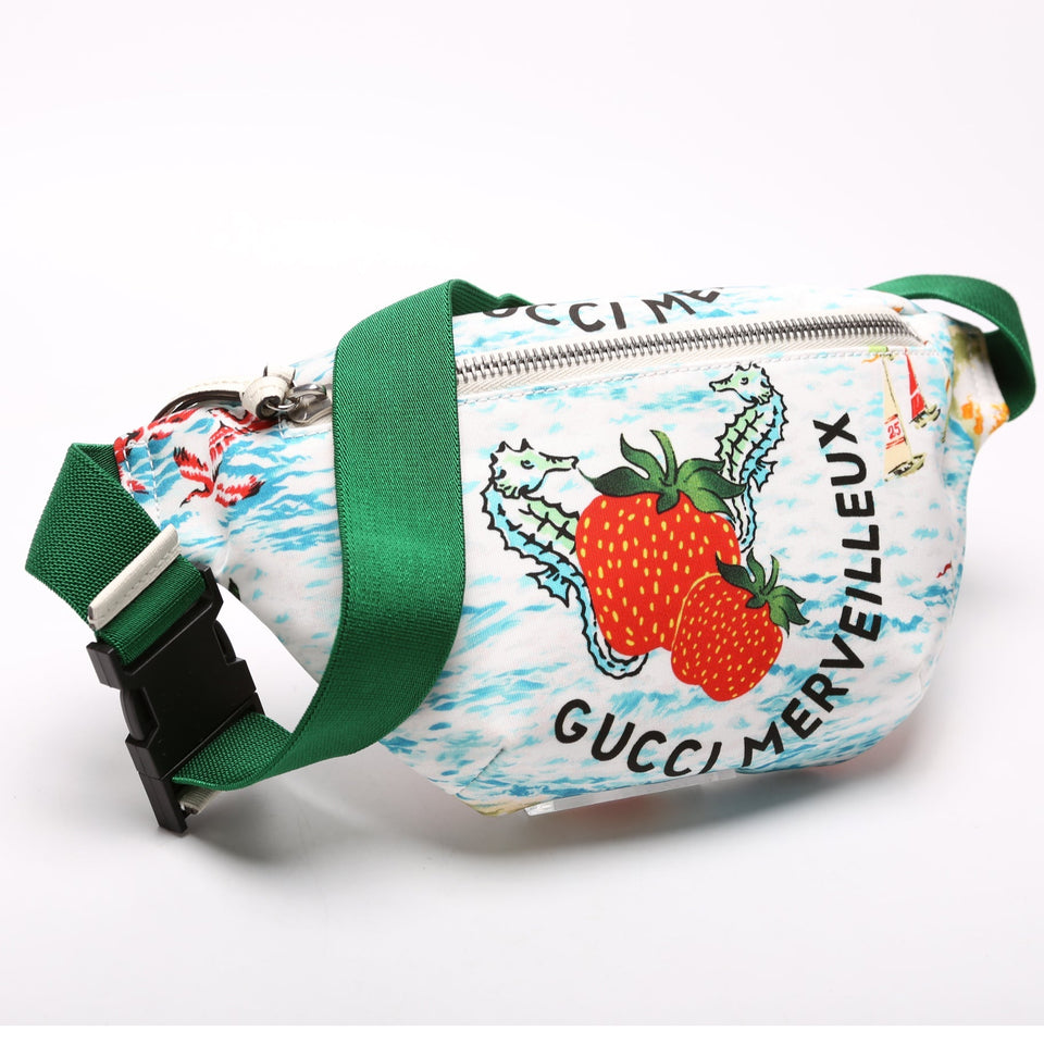 Gucci 502095 GG Supreme Strawberry Belt Bag