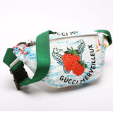 Gucci 502095 GG Supreme Strawberry Belt Bag