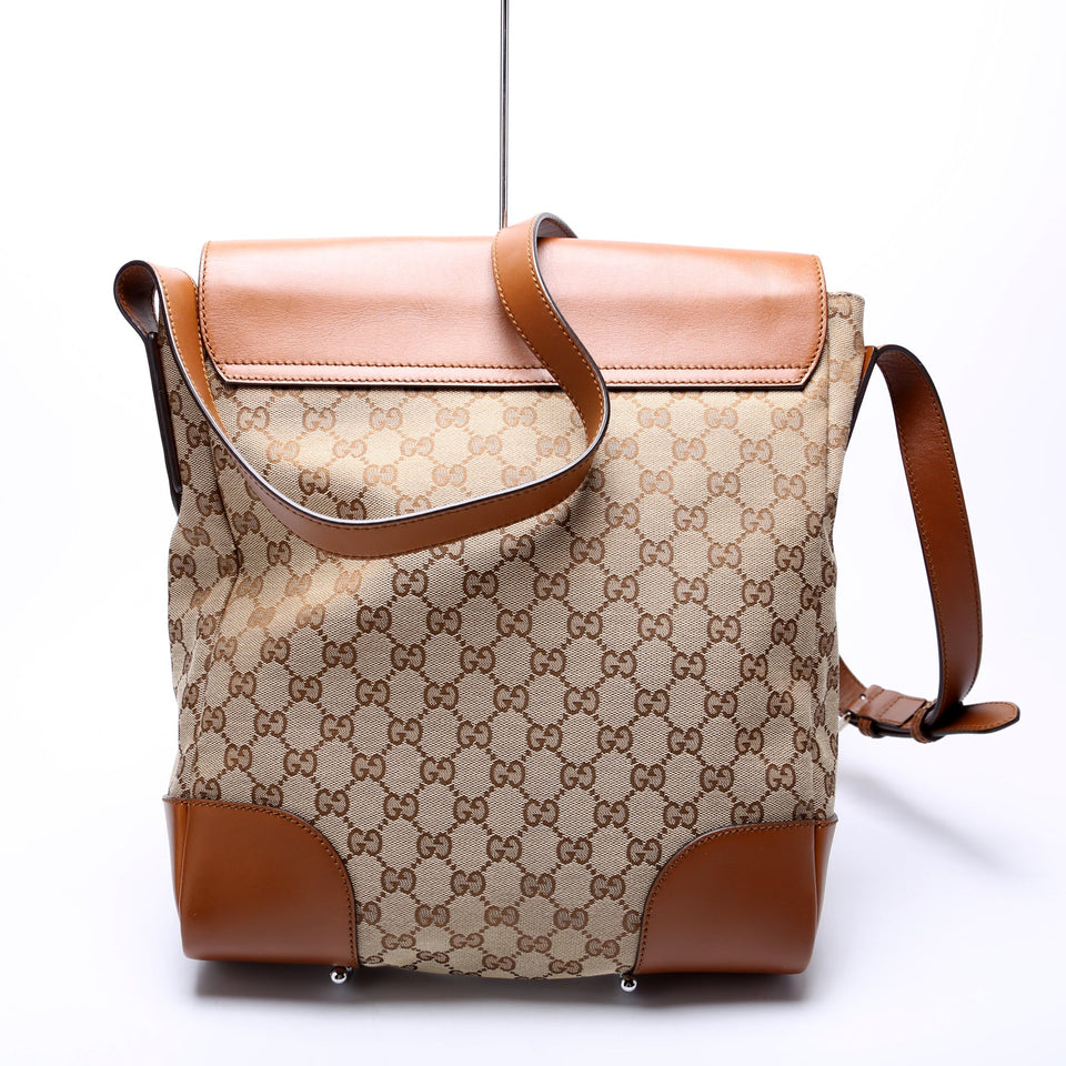 Gucci 322077 GG Canvas Vertical Messenger Bag