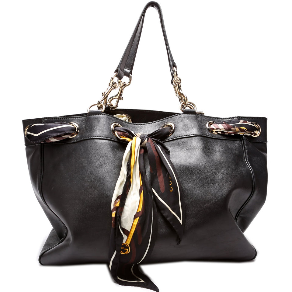 Gucci 153033 Leather Positano Tote Bag