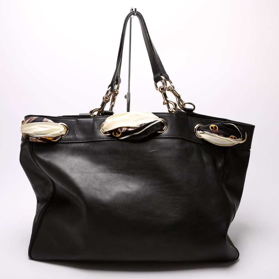 Gucci 153033 Leather Positano Tote Bag