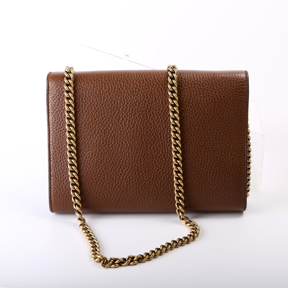 Gucci 401232 Marmont Chain Wallet Bag