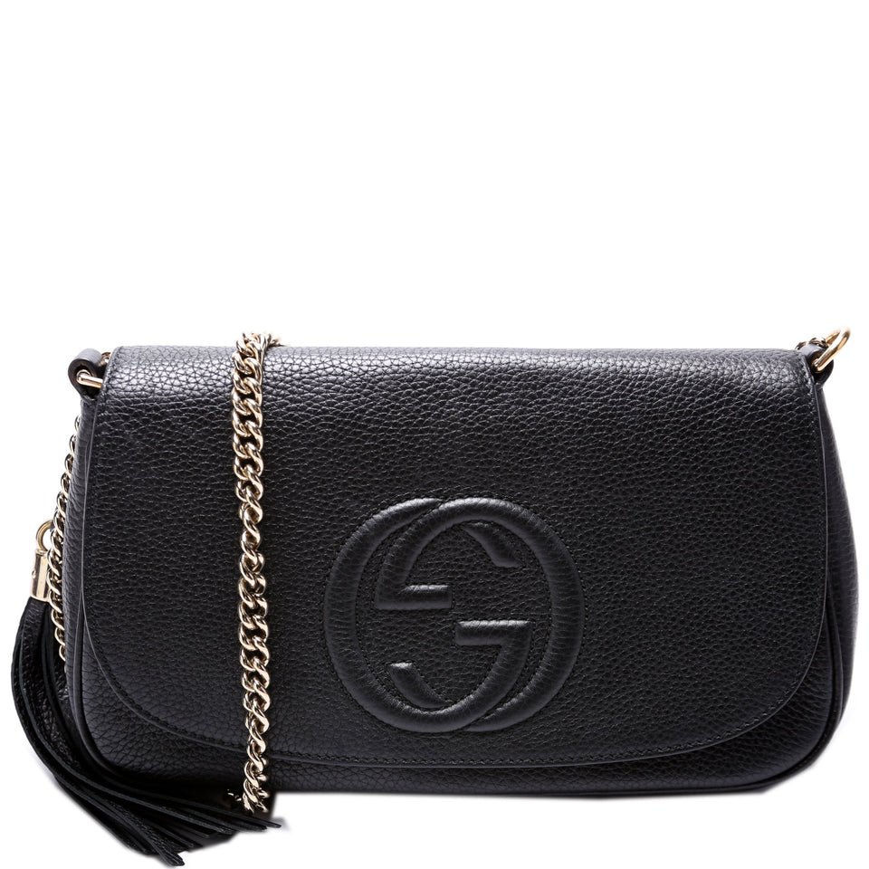 Gucci 536224 Soho Chain Tassel Flap Bag