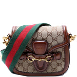 Gucci 384821 GG Canvas Lady Web Small Shoulder Bag