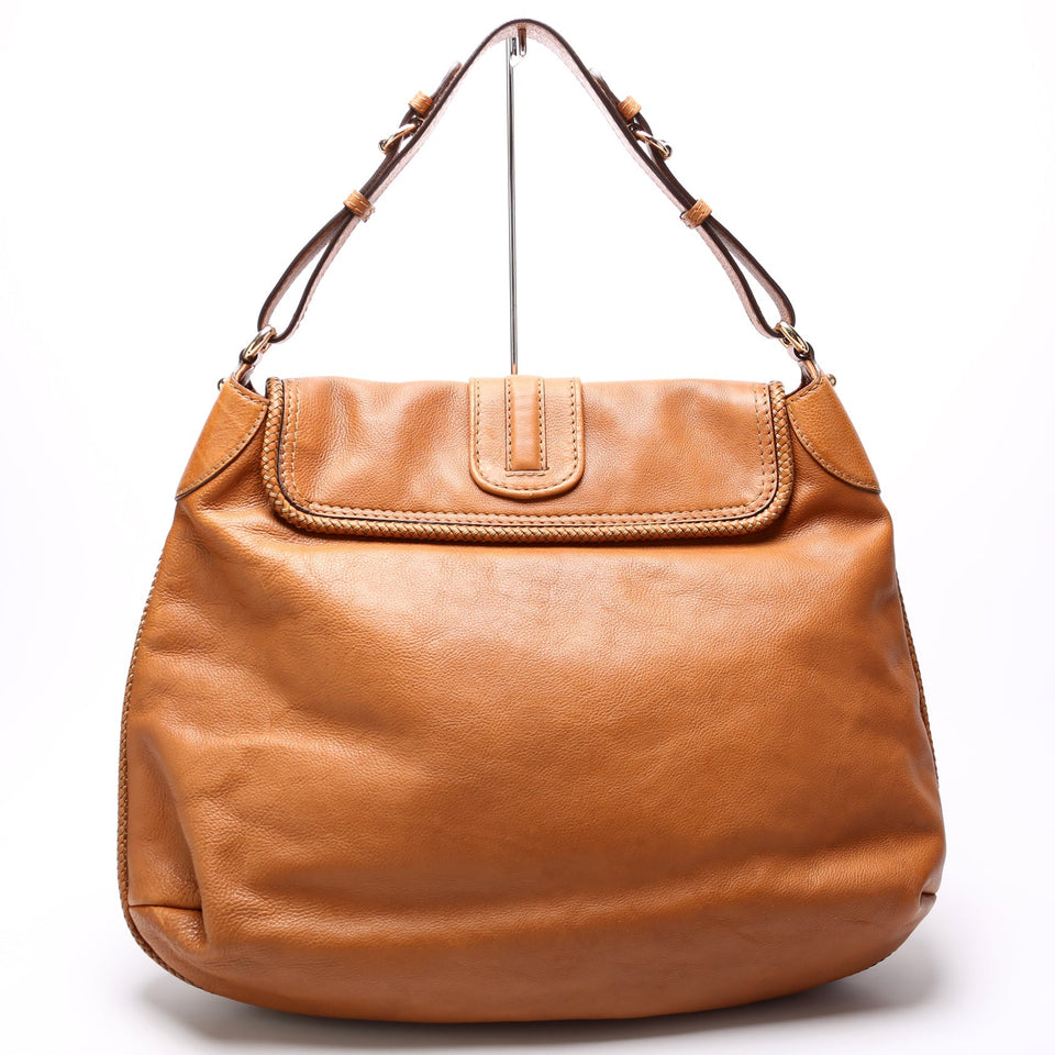 Gucci 257021 Leather Marrakech Flap Hobo Bag