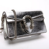 Gucci 476432 Dionysus Metallic Leather Super Mini Bag