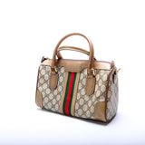 Gucci GG Supreme Web Boston Bag