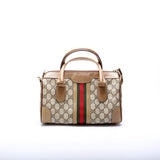 Gucci GG Supreme Web Boston Bag