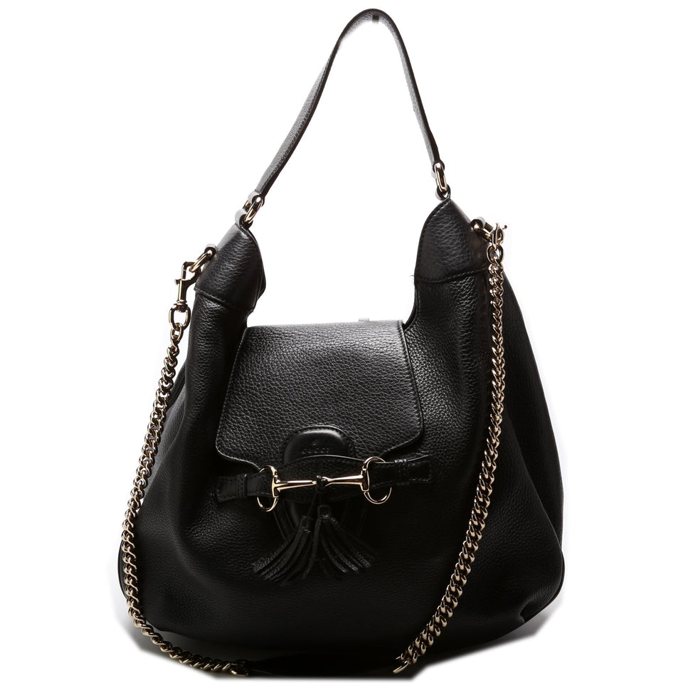Gucci 322226 Emily Leather Hobo Bag