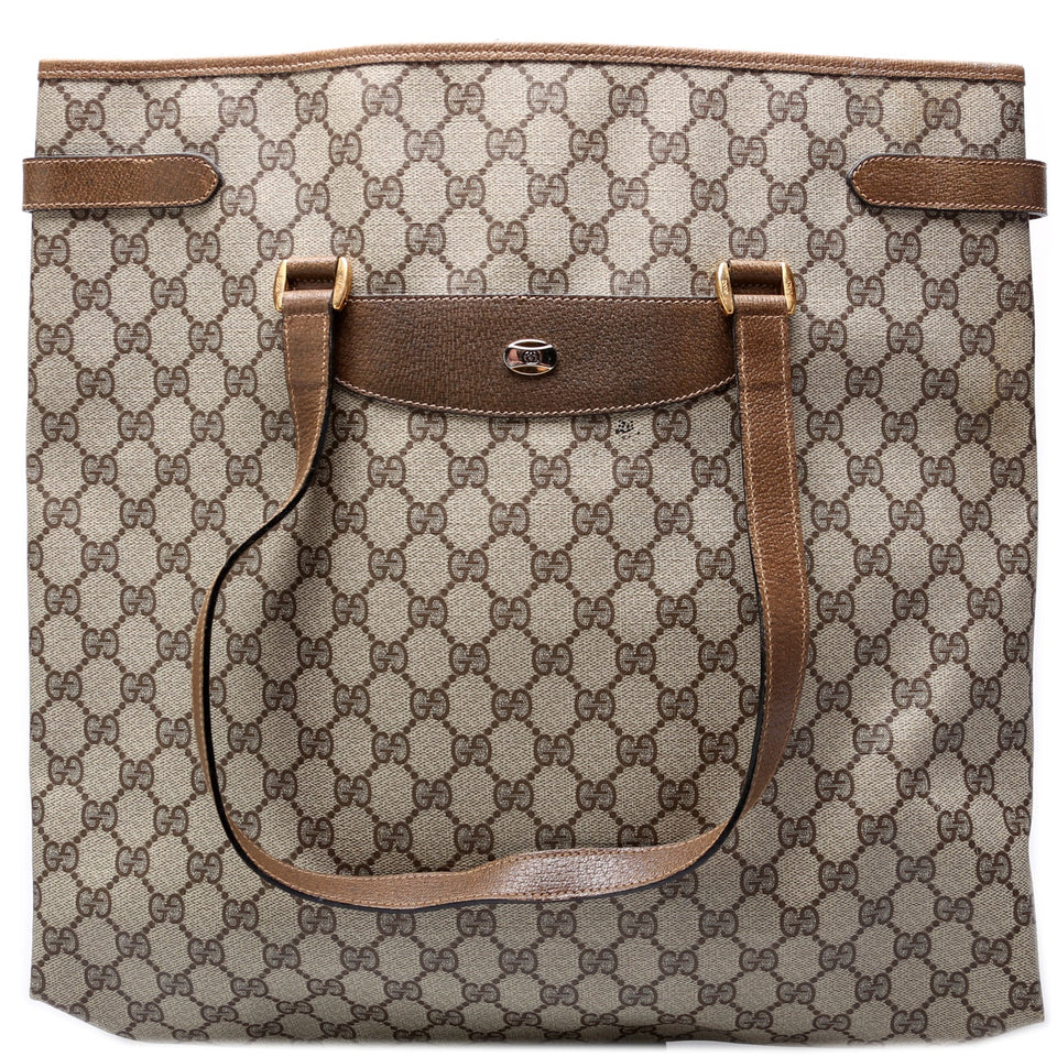Gucci 39.02.061 GG Supreme Vertical Tote Vintage Bag