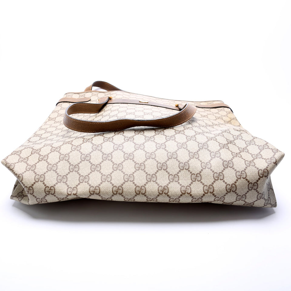 Gucci 39.02.061 GG Supreme Vertical Tote Vintage Bag