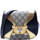 Gucci 500781 GG Supreme Calfskin Osiride Shoulder Bag