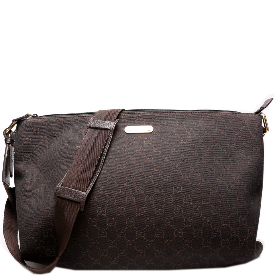 Gucci 190628 GG Canvas Messenger Bag