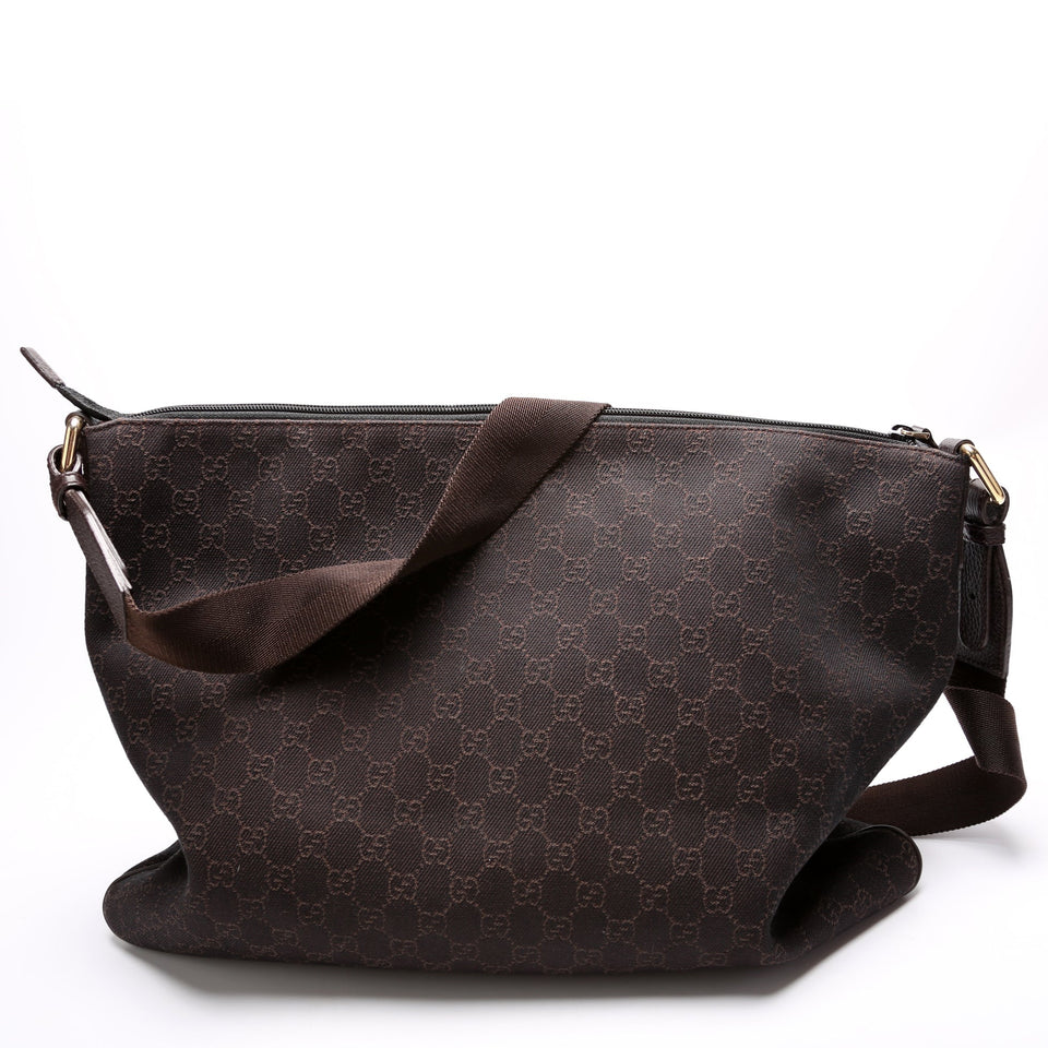 Gucci 190628 GG Canvas Messenger Bag