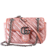 Gucci 446744 Marmont Sequin Shoulder Mini Flap Bag