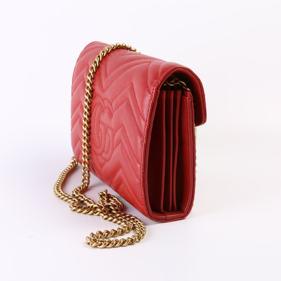 Gucci 474575 Marmont Chain Wallet Bag