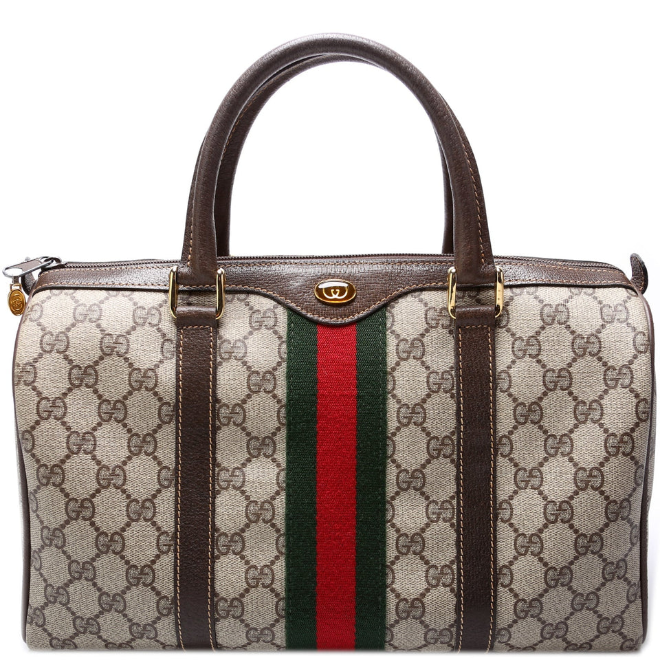 Gucci 24.012 Vintage GG Supreme Boston Bag