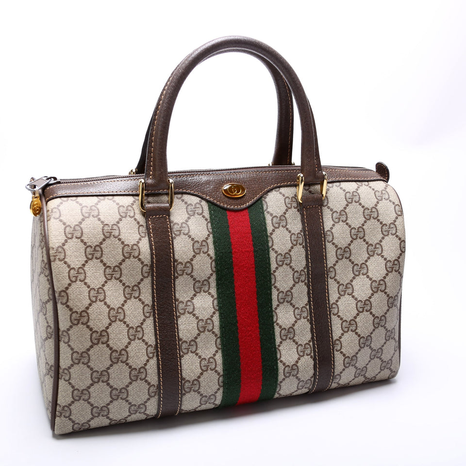 Gucci 24.012 Vintage GG Supreme Boston Bag