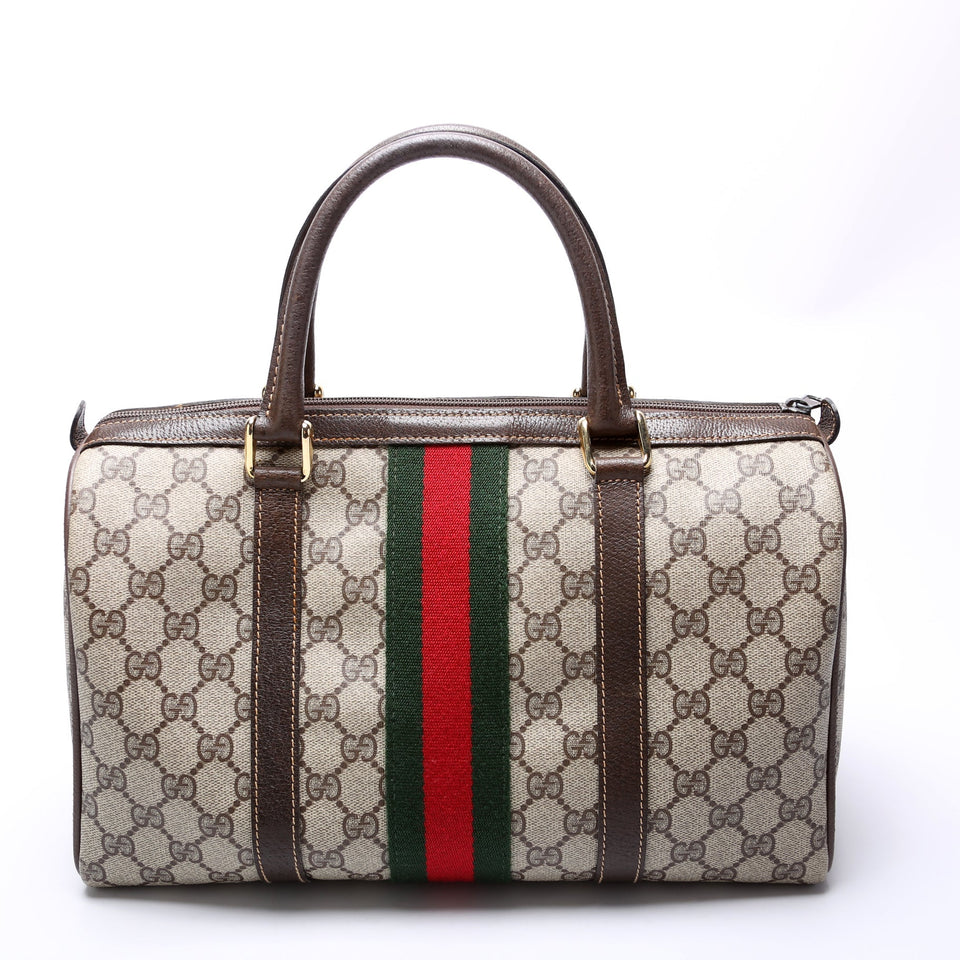 Gucci 24.012 Vintage GG Supreme Boston Bag