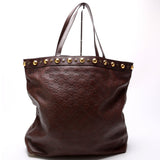 Gucci 208940 Leather Large Babouska Vertical Shopping Tote Bag