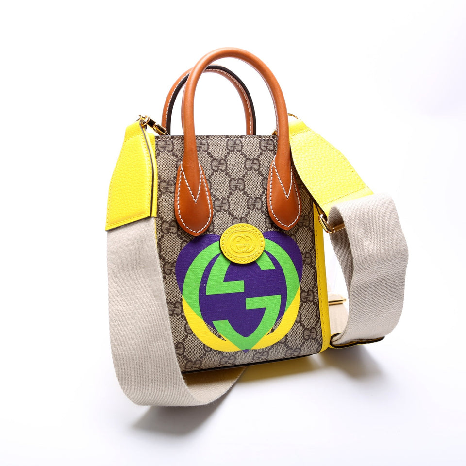 Gucci 671623 Mini Tote Interlocking G Heart Bag