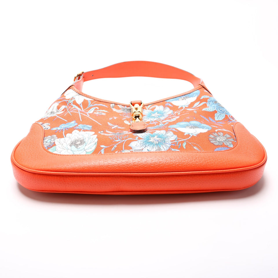 Gucci 550152 Jackie Medium Flora Canvas Hobo Bag