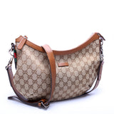 Gucci 353399 GG Canvas Half Moon Bag