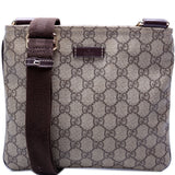 Gucci 201538 GG Supreme Flat Messenger Bag