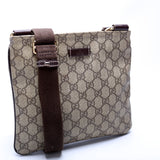 Gucci 201538 GG Supreme Flat Messenger Bag