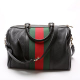 Gucci 247205 Boston Web Leather Bag