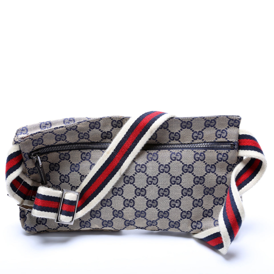 Gucci 28566 GG Canvas Waist Bag