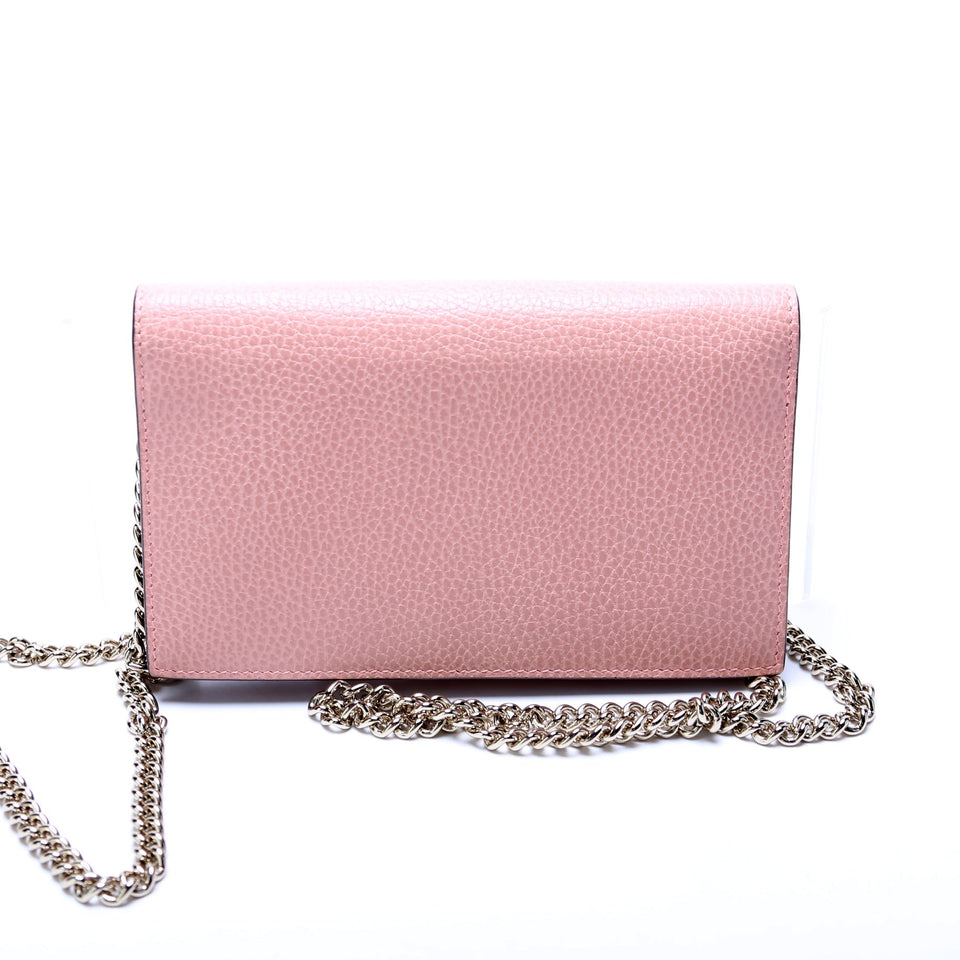 Gucci 466506 Interlocking GG Chain Wallet Bag